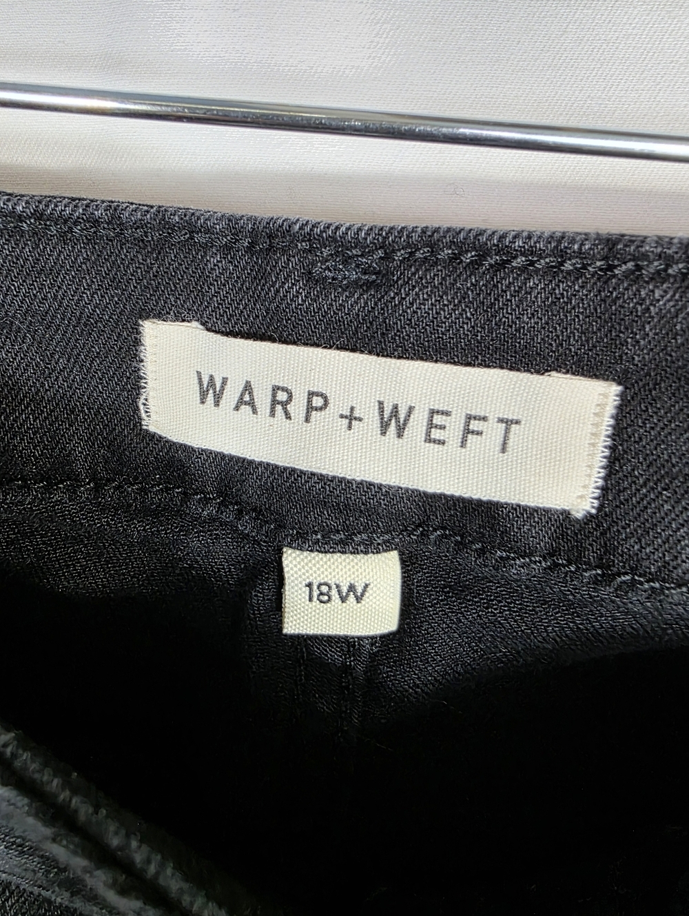 Warp + Weft NCE nice cote Wide Leg inkwell Black Jeans - Picture 10 of 14